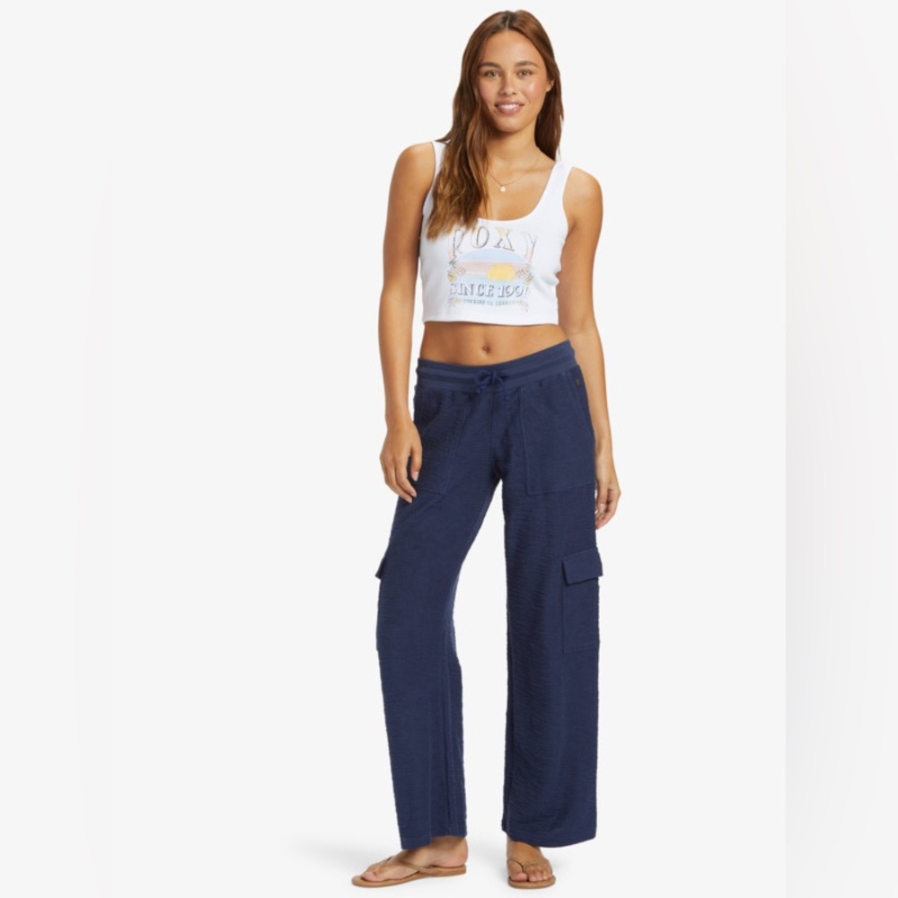 NWT Roxy Off the Hook Knit Cargo Pants